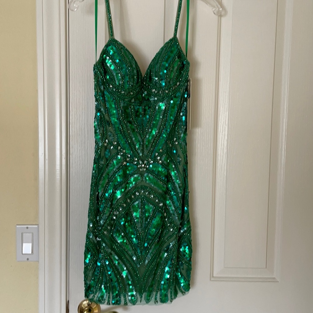 Green Sequin Dress